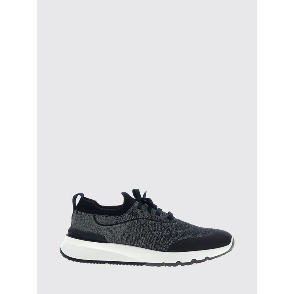 Brunello Cucinelli Men Crochet Knit Sneakers Brunello Cucinelli